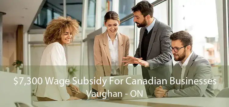 $7,300 Wage Subsidy For Canadian Businesses Vaughan - ON